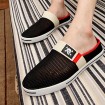 Men's Shoes Casual Fabric Clogs & Mules Black/Yellow/Red  