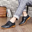 Men's Shoes Wedding/Office & Career/Party & Evening Patent Leather Oxfords Black/Blue  