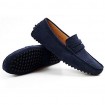 Men's Shoes Casual Faux Suede Loafers/Boat Shoes Black/Blue/Yellow/Green/Red  