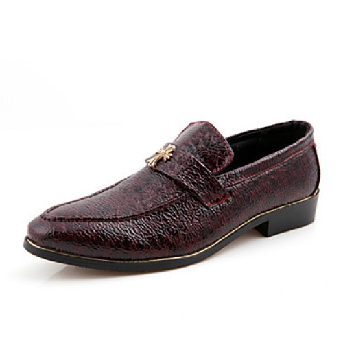 Office & Career / Party & Evening / Casual Leather Loafers Black / White / Burgundy  