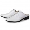 Men's Shoes Casual Leatherette Clogs & Mules Black/White  