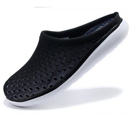 Men's Shoes Casual Tulle Clogs & Mules Black/Blue/Red  