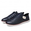 Men's Shoes PVC Outdoor / Office & Career / Casual Oxfords Outdoor / Office & Career / Casual Flat Heel Black / Blue / White  