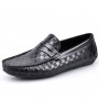 Casual   Leather Loafers Black / Brown  