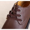 Men's Shoes Casual Leather Oxfords Brown  