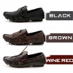 Men's Shoes Office & Career/Casual Loafers Black/Brown/Wine Red  