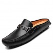 Men's Shoes Casual Leather Clogs & Mules / Slip-on Black / Blue / Yellow  