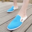 Men's Shoes Casual Leather Clogs & Mules Blue/White/Beige  