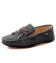 Men's Shoes Outdoor/Office & Career/Casual Faux Suede Boat Shoes Blue/Gray/Burgundy  