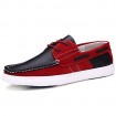 Men's Shoes Outdoor / Casual Nappa Leather / Leatherette Boat Shoes Black / Red / Burgundy  