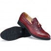 Casual Leather Loafers Black/Brown/Burgundy  