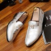 Men's Oxfords Wedding/Party & Evening/Casual Fashion Leather Shoes Black/Gold/Silver 38-43  