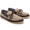 Men's Shoes Outdoor / Athletic / Casual Suede Boat Shoes Blue / Gray  