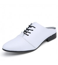 Men's Shoes Office & Career/Party & Evening/Casual Fashion PU Leather Oxfords Slip-on Shoes Black/White 39-44  