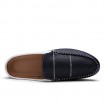 Men's Shoes Leather Casual Clogs & Mules Casual Flat Heel Slip-on Black / Blue / White / Burgundy  