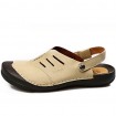 Men's Shoes Office & Career/Casual Leather Clogs & Mules Black/Brown/Yellow/White/Beige  