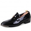 Men's Shoes Pointed Patent Leather Fashion Shoes Wedding / Leisure / Banquet Black Red Yellow  