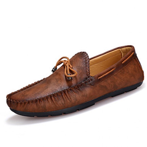 Men's Shoes Casual Boat Shoes Brown / Navy  