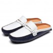 Men's Shoes Leather Outdoor / Office & Career / Casual Clogs & Mules Outdoor / Office & Career / Casual Black / Blue / Yellow  